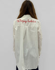 Camicia lunga con ricamo sul retro