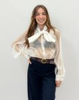 Camicia con fiocco