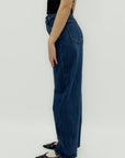 Jeans wide leg a vita alta