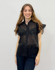 Camicia mezza maniche in pizzo