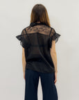 Camicia mezza maniche in pizzo