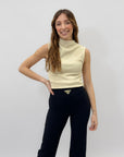 Top con collo alto
