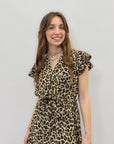 Abito lungo leopardato