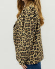 Blazer leopardato in cotone