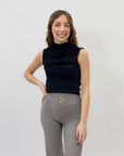 Top con collo alto