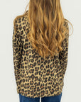 Blazer leopardato in cotone