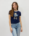 T-shirt petite con orsetto