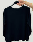 Maglia basic manica 3/4 girocollo