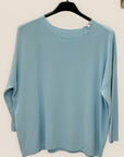 Maglia basic manica 3/4 girocollo