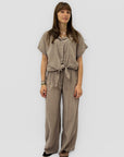 Completo Leggero con Camicia Annodata e Pantalone Palazzo