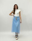 Gonna tulle con elastico e cintura