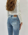 Pantaloni jeans a campana