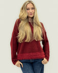 Maglione con bordo in eco pelliccia misto lana – Morbido e chic