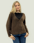 Cardigan in misto lana e cashmere soffice – Calore e semplicità