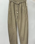 Pantalone 100% Cotone con Vita Elasticizzata e Gamba Morbida