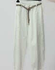 Pantalone 100% Cotone con Vita Elasticizzata e Gamba Morbida