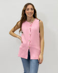 Gilet maglia con bottoni