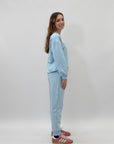 Completo felpa e pantalone con strass