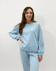 Completo felpa e pantalone con strass