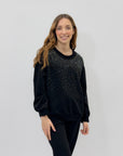 Completo felpa e pantalone con strass
