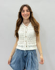 Maglia gilet uncinetto