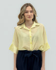 Camicia leggera con colletto e maniche ampie