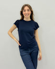 Maglia con maniche volant