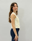 Gilet ricamato con paillettes