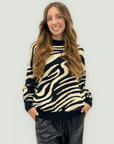 Maglione zebrato – Trendy e super morbido