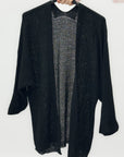 Cardigan aperto in maglia con maniche 3/4