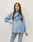 Camicia con fiocco