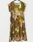 Abito Midi Floreale con Cintura