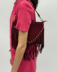 Borsa in vera pelle scamosciata - Made in Italy