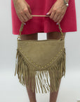 Borsa in vera pelle scamosciata - Made in Italy