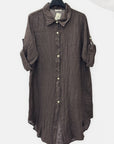 Camicia Oversize in 100% Lino Naturale