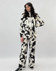Completo giacca e pantalone stampa