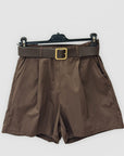 Pantaloncini in 100% Cotone con Pinces