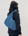 Borsa Alix in denim grande