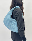 Borsa Alix in denim grande