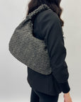 Borsa Alix in denim grande
