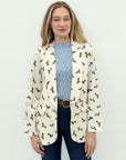 Blazer Fantasia con Stampa Iconica e Taglio Moderno