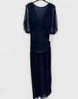 Abito Midi in Tulle con Maniche Velate
