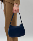 Borsa in denim con gioielli