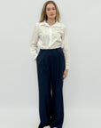 Completo con Gilet Incrociato e Pantalone Palazzo