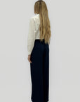 Completo con Gilet Incrociato e Pantalone Palazzo