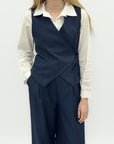 Completo con Gilet Incrociato e Pantalone Palazzo