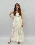 Abito con pantaloncini in pizzo