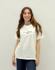 T-shirt con scritta "sono cosi gnocca"