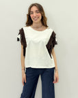 T-shirt con maniche