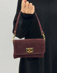 Borsa in Vera Pelle Scamosciata con Tracolla – Made in Italy
